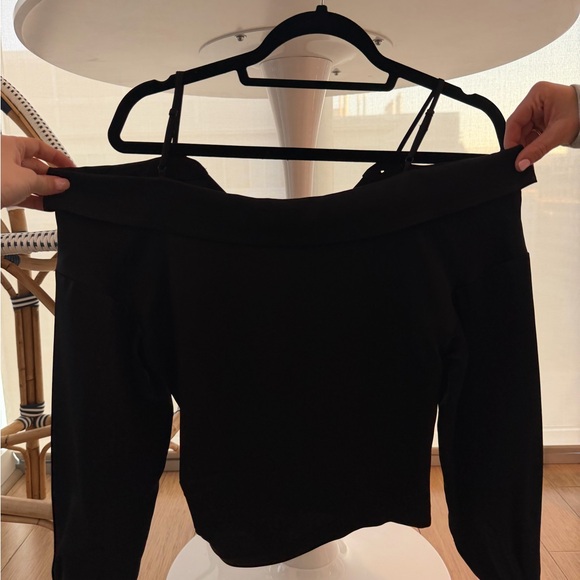 Jonathan simkhai Elegant Black Women's Off-Shoulder Top - Picture 2 of 4